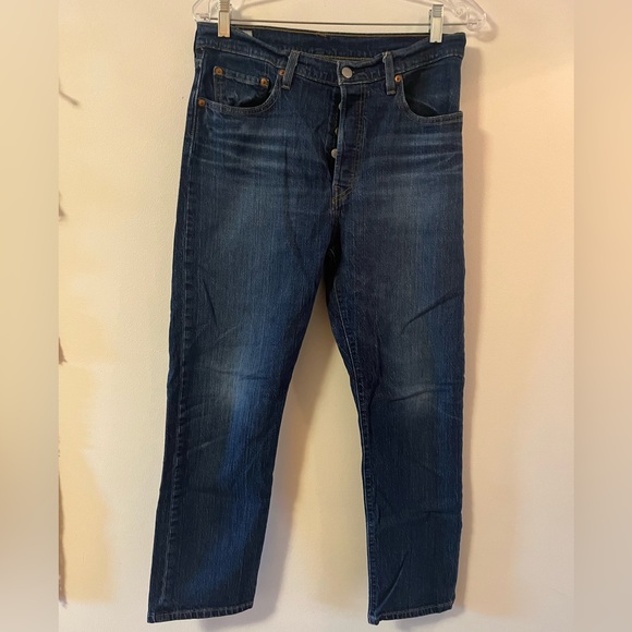 Levi’s 501 dark wash button fly jeans - Picture 2 of 6